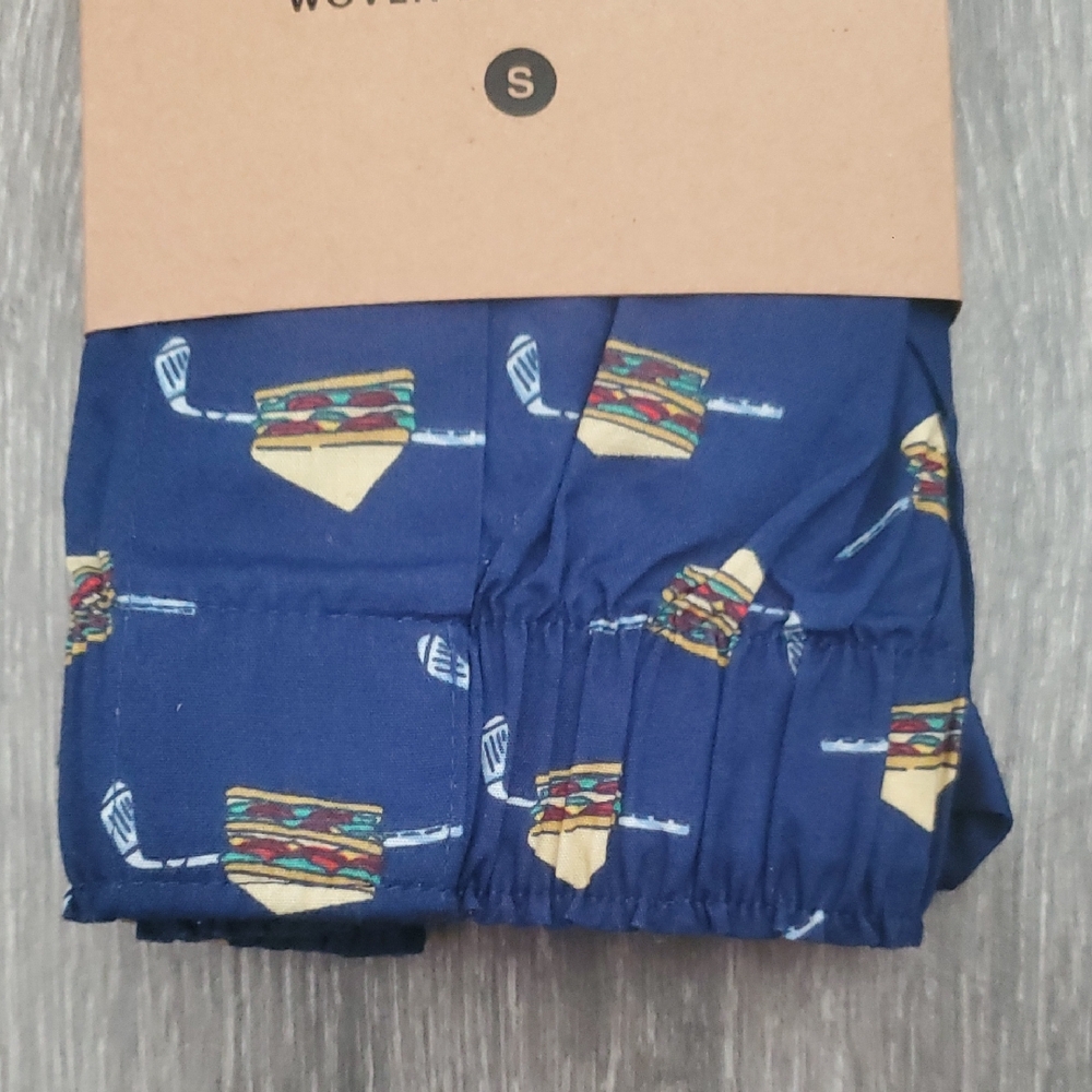 J. Crew Navy Blue Club Golf Sandwich Print Woven Boxer Shorts